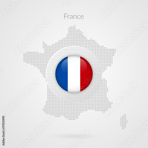 France map dotted vector sign. Isolated French flag circle symbol. European country illustration icon for presentation, project, advertisement, sport event, travel, concept, web design, logo Free Download France map dotted vector sign. Isolated French flag circle symbol. European country illustration icon for presentation, project, advertisement, sport event, travel, concept, web design, logo - GFXLoad