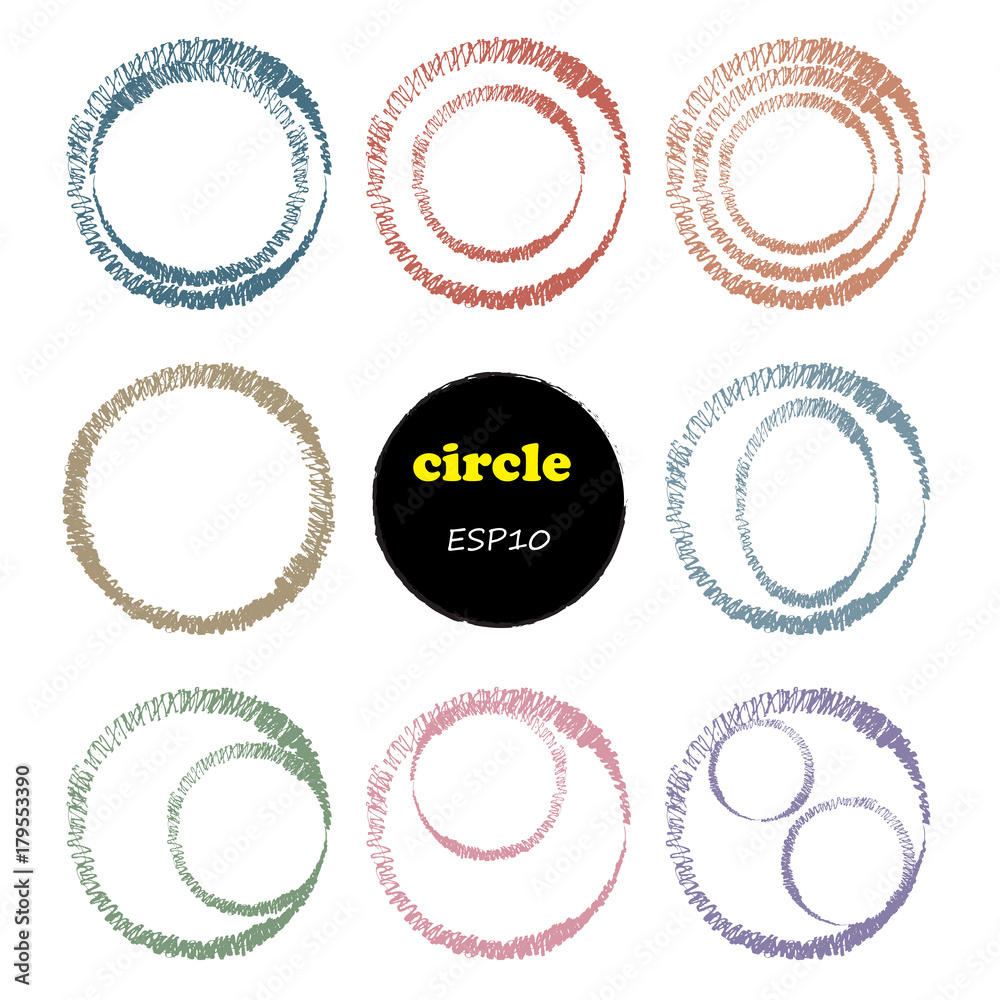 Set of 9 circles,Vector design elements. Set of 9 circles,Vector design elements.