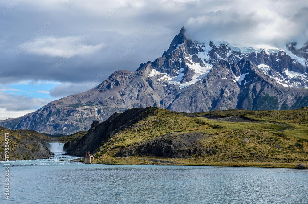 Lago Pehoe and Torres del Paine national park in Chile, Patagonia