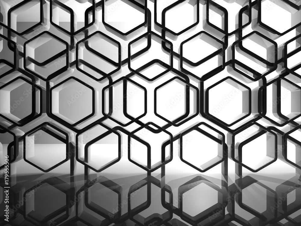 Abstract interior background, honeycombs Abstract interior background, honeycombs