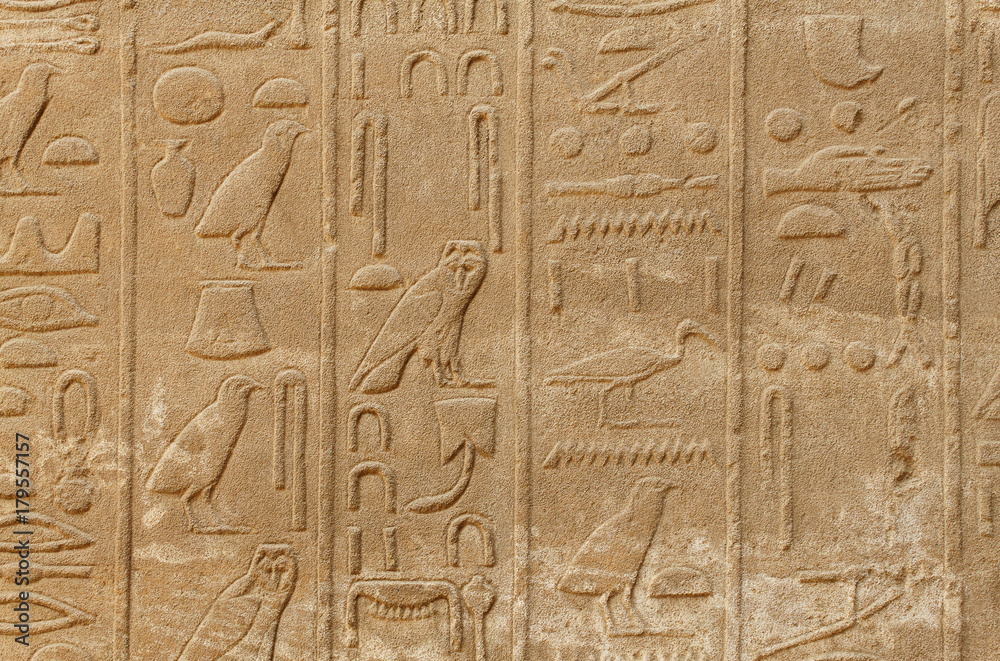 Ancient egypt hieroglyphs