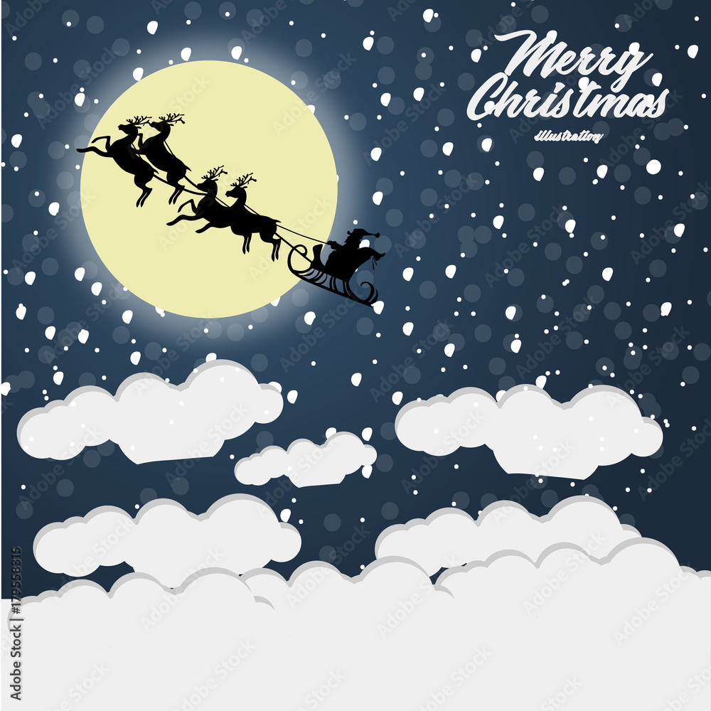 Fototapeta premium Christmas night