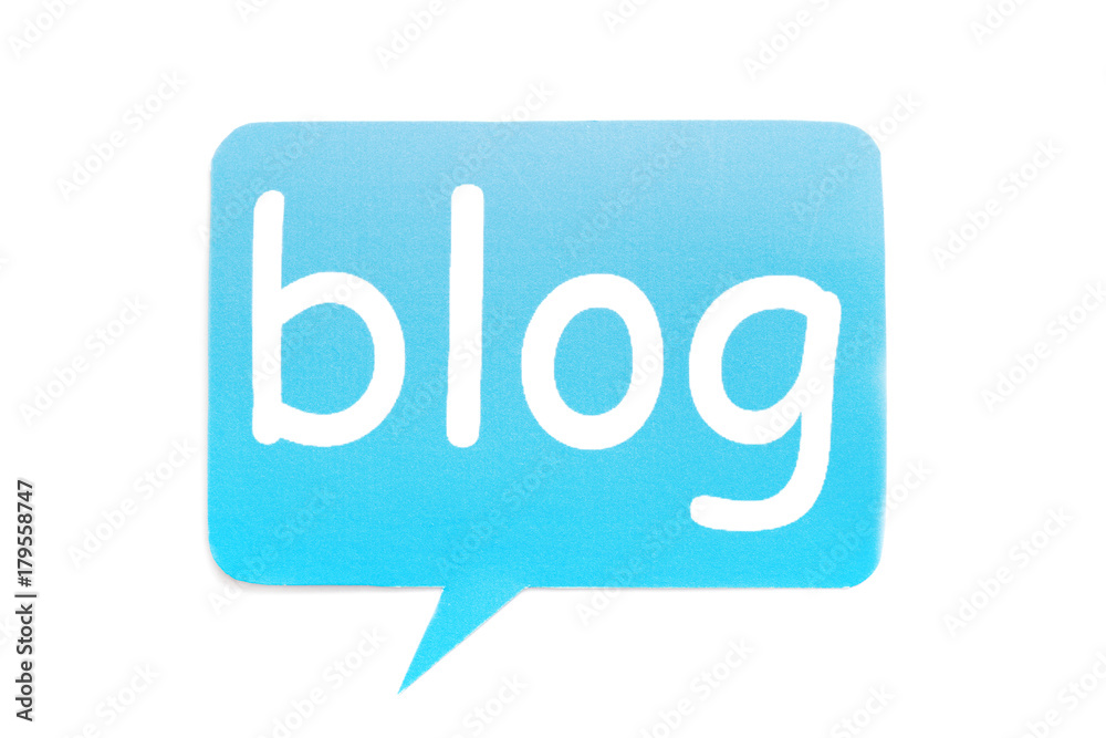 Dialog cloud with word BLOG on white background Dialog cloud with word BLOG on white background