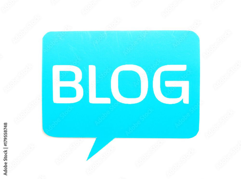 Dialog cloud with word BLOG on white background Dialog cloud with word BLOG on white background