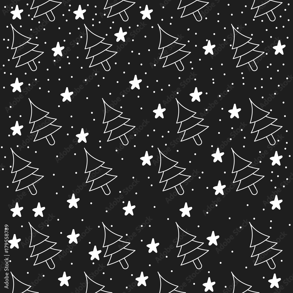 Fototapeta premium Christmas pattern