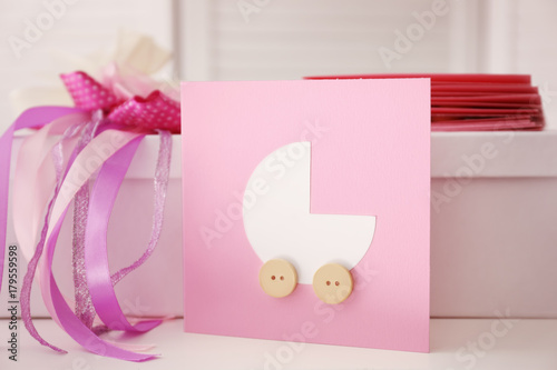 Baby shower thank you card ...