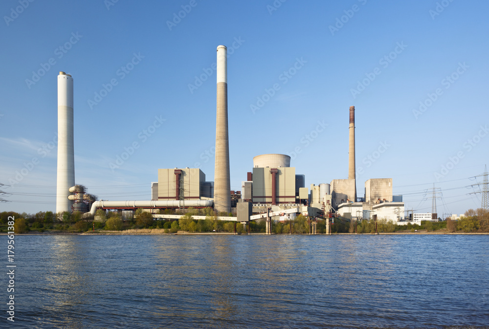 Coal Power Station At River