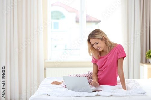 Beautiful young woman with ...