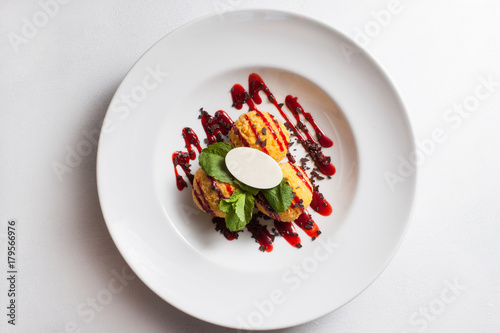 Принти на полотні food photography creative restaurant dessert recipe concept
