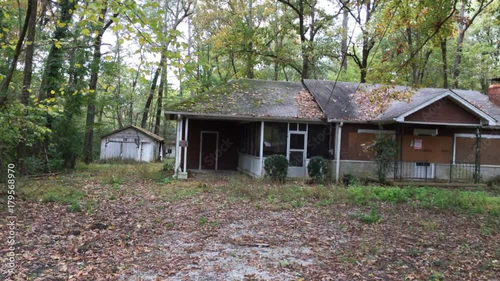 Abandoned old house in poverty stricken neighborhood Abandoned old house in poverty stricken neighborhood