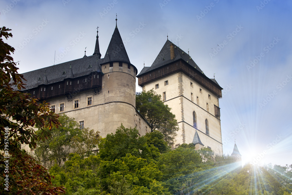 Karlstejn medieval Castle. Bohemia, Czech Republic