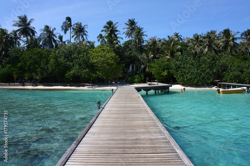 Paesaggio isola maldiviana