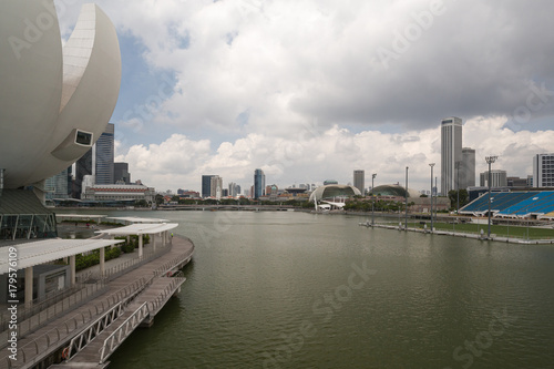 Marina Bay Skyline in Singapore in Asia