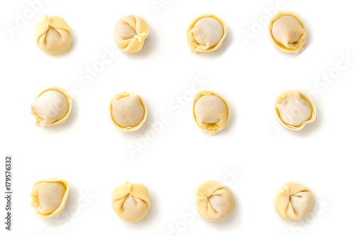 Dumplings, top view.