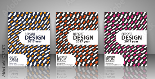 Brochure design template. Report, flyer, business layout, presentation template A4 size. Vector illustration.