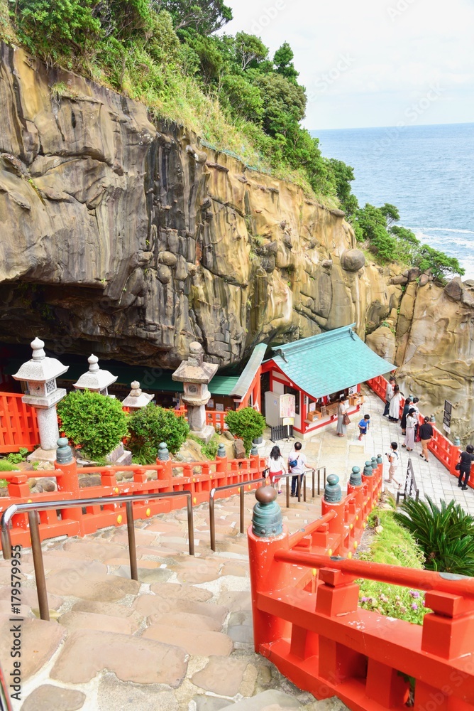 Obraz premium Beautiful View of Udo-Jingu Shrine in Miyazaki Prefecture