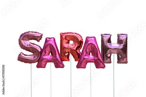 Luftballons Name Sarah