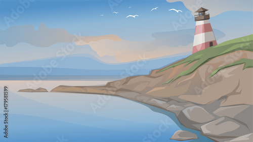 landscape with lighthouse