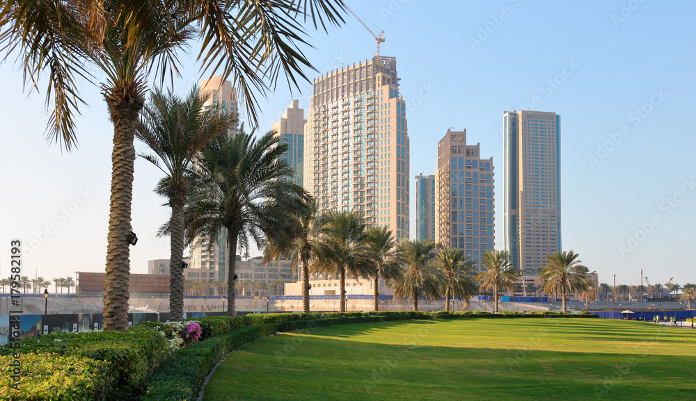 Modern buildings in Dubai UAE Modern buildings in Dubai UAE