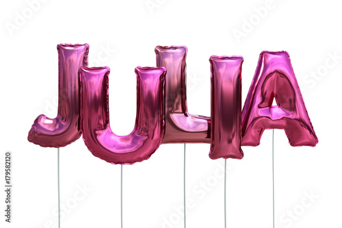 Luftballons Name Julia photo