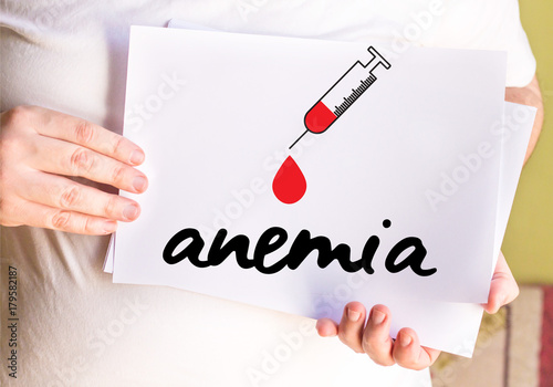 ANEMIA blood for test , Medical Concept
