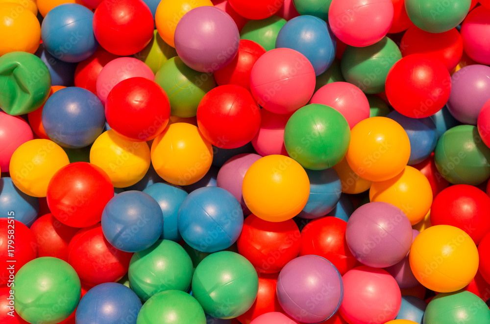 Colorful plastic balls