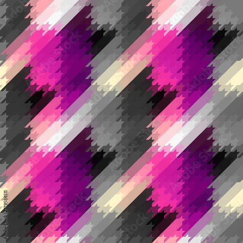 Seamless background. Classic Hounds-tooth pattern in abstract style.