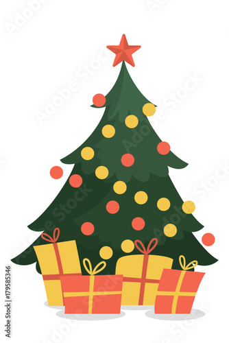 Isolated christmas tree