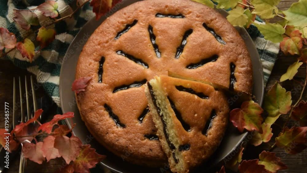 Höst chokladkaka Syksyn suklaakakkua Pastel de chocolate de otoño Torta ...