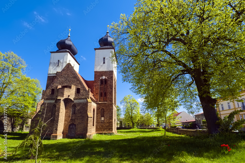 Naklejka premium St.-Marien-Kirche in Tremmen, Brandenburg, Deutschland