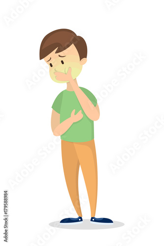 Man with dizziness.