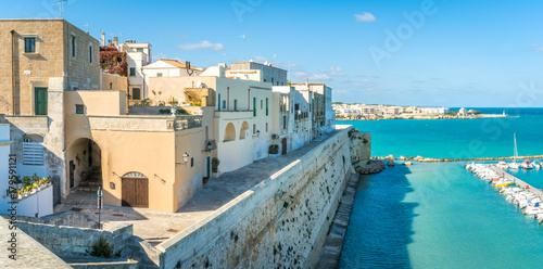 Panoramic view in Otranto, province of Lecce in the Salento peninsula, Puglia, Italy. photo