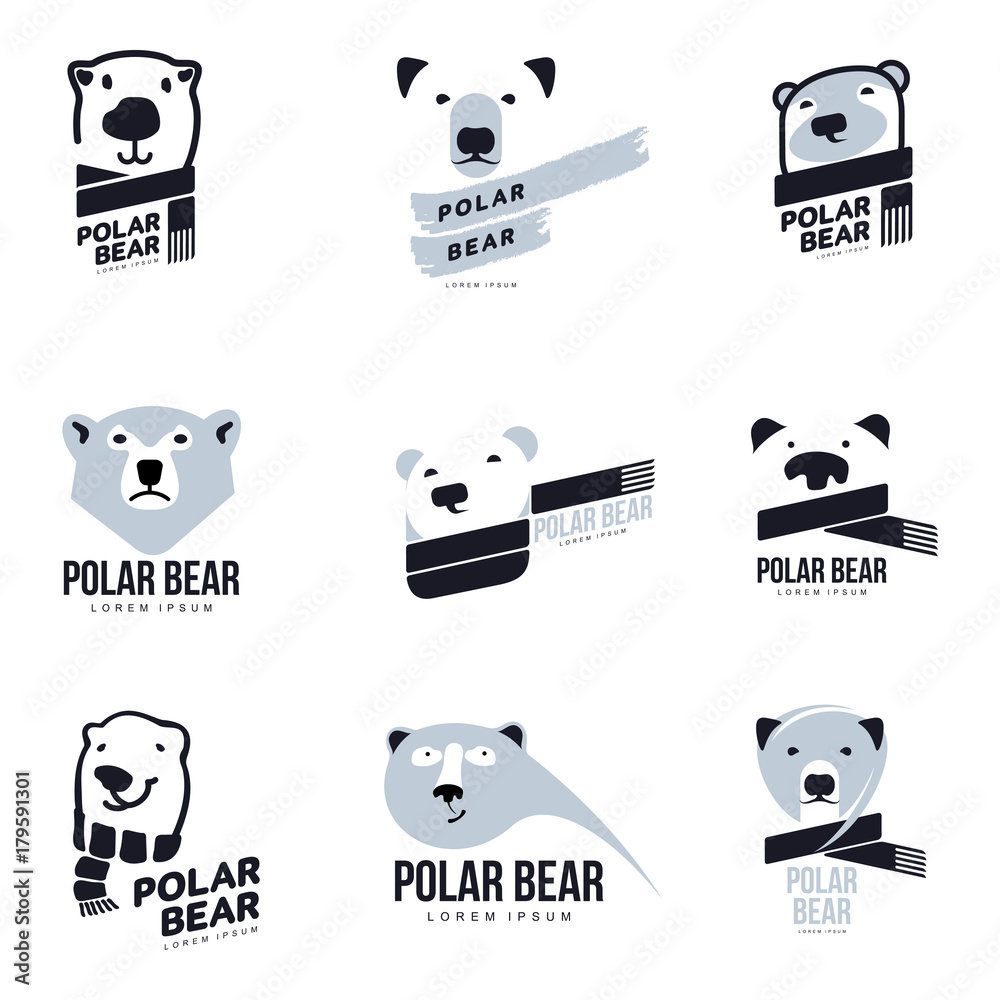 Fototapeta premium Polar bear logo