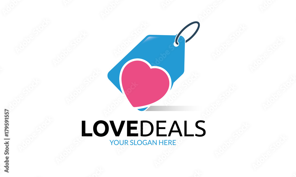 Obraz premium Love Deal Logo