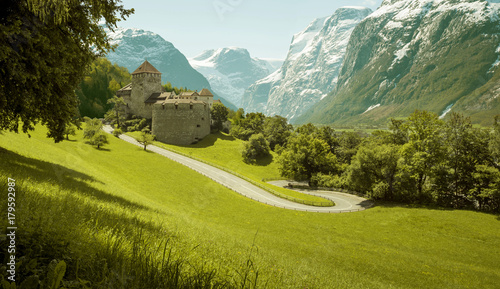 Royal castle in Vaduz, Liechtenstein