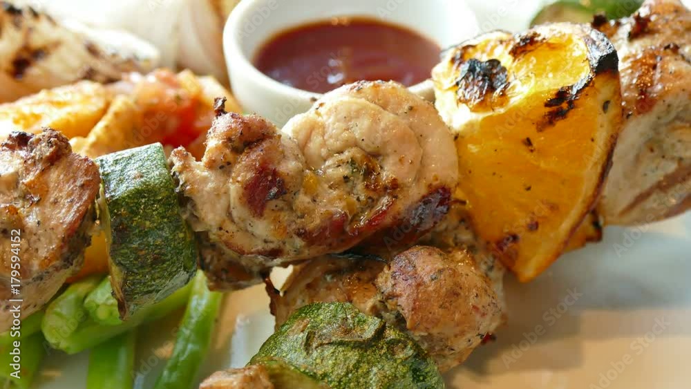 Spiced chicken skewer
Spiced chicken skewer