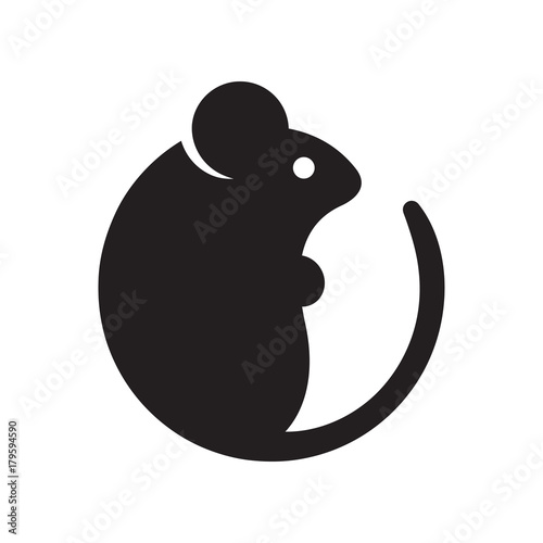 Simple cartoon mouse icon