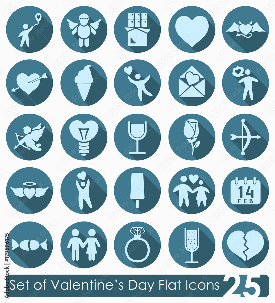 Set of Valentine's Day icons