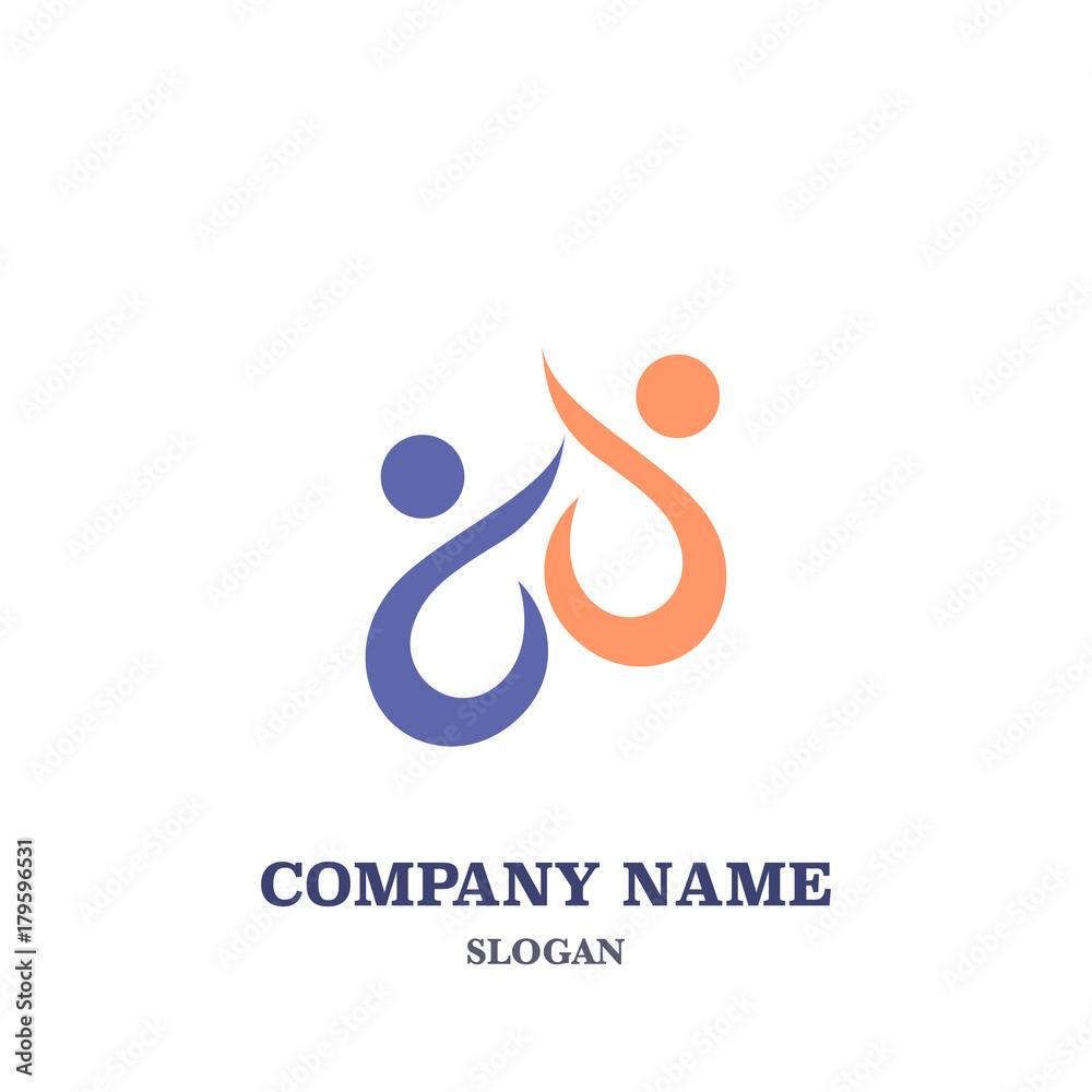 Global community, teamwork or social network people icon, logo Global community, teamwork or social network people icon, logo