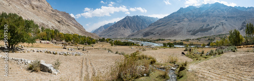 Within the Wakhan Corridor, Afghanistan, view from the fields photo