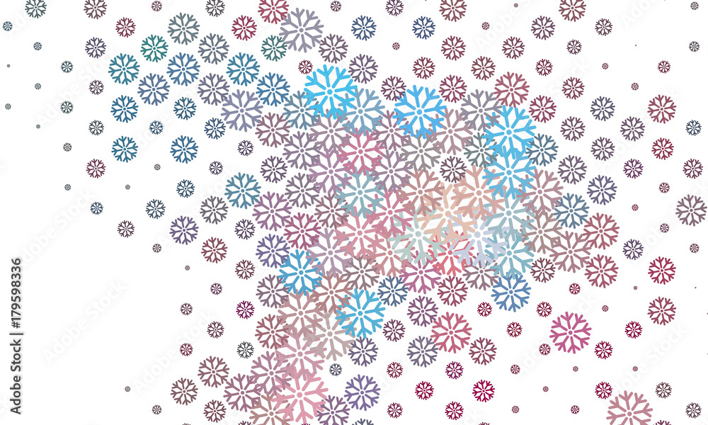 Abstract winter background with snowflakes. 