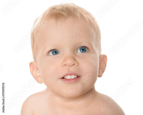 Cute little baby, isolated ...