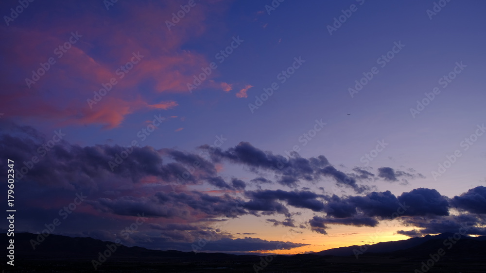 Fototapeta premium Sunset Lehi Utah 2