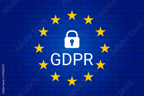 Obraz na płótnie GDPR - General Data Protection Regulation. Vector w salonie