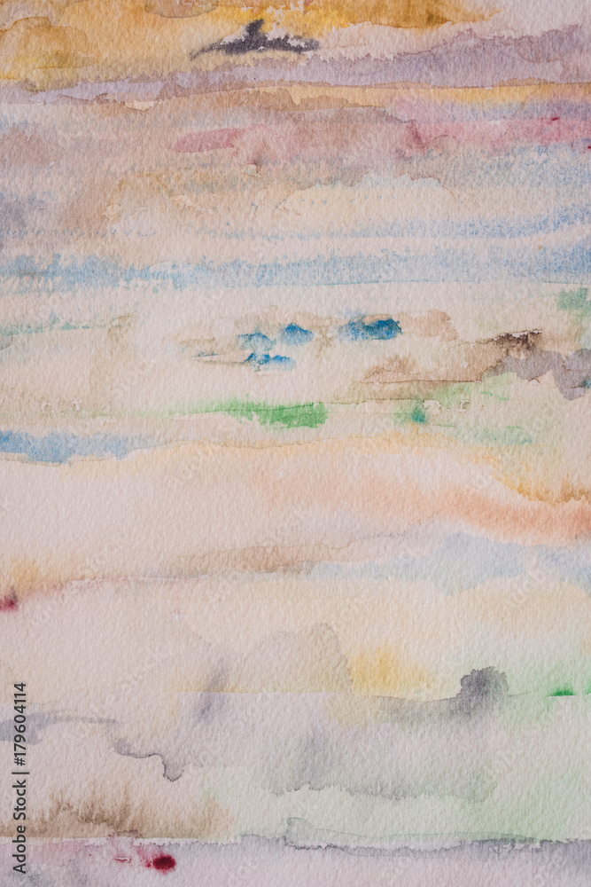 Fototapeta premium Pastelltöne - Aquarellfarben auf Papier