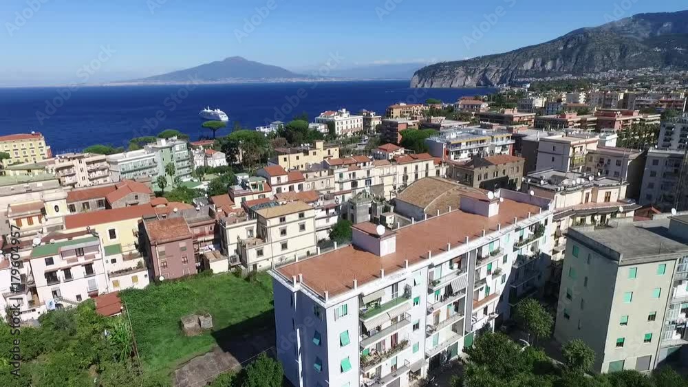 Sorrento City Amalfi Coast Aerial Drone View Sorrento City Amalfi Coast Aerial Drone View