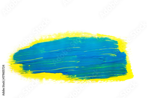 blau gelb wasserfarben muster pinselstrich