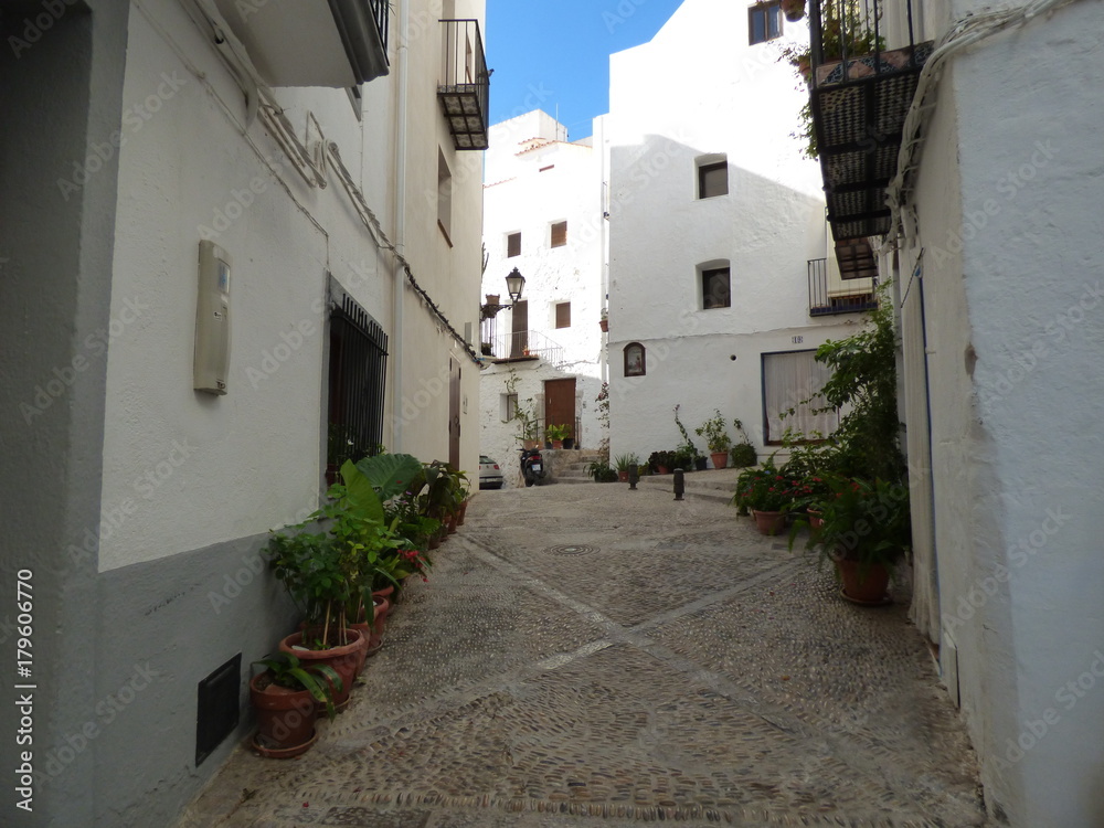 Fototapeta premium Peñíscola es un municipio de la Comunidad Valenciana, España, situado en la costa norte de la provincia de Castellón, en la comarca del Bajo Maestrazgo