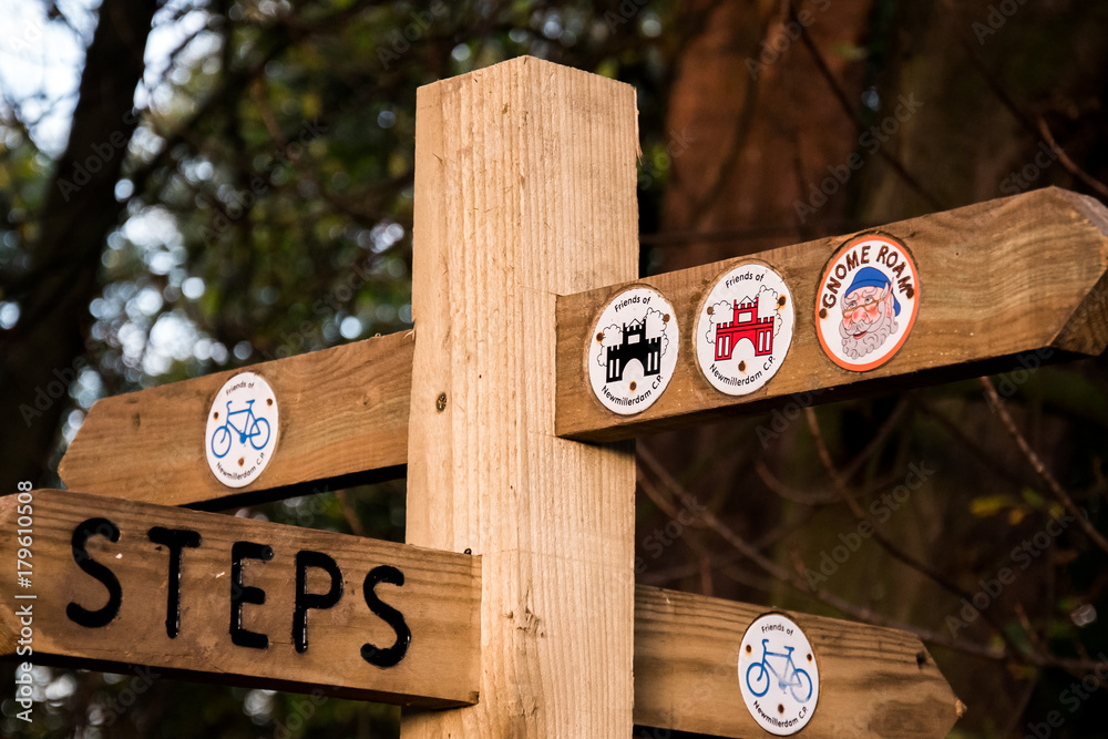 Newmillerdam nature park sign