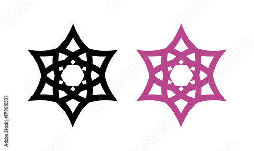Wiccan Hexagon Symbol - Vec...